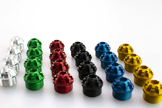 Milled footpeg end cap