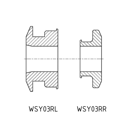 Captive wheel spacers Yamaha R3(15-25)