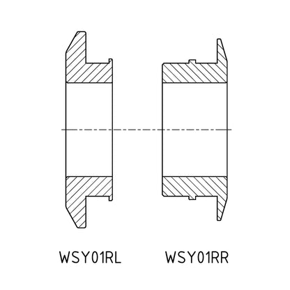 Captive wheel spacers Yamaha R6(17-25)