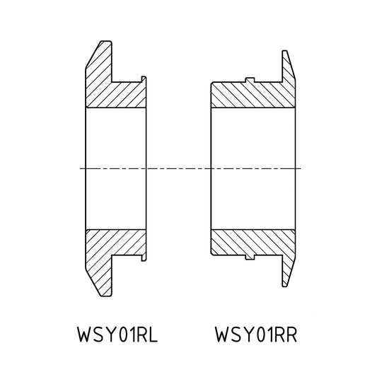 Captive wheel spacers Yamaha R6(17-25)