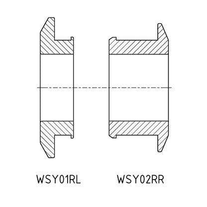 Captive wheel spacers Yamaha R1(15-25)